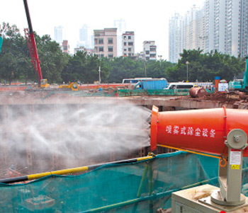 除塵霧炮機(jī)除塵對系統(tǒng)水體的要求